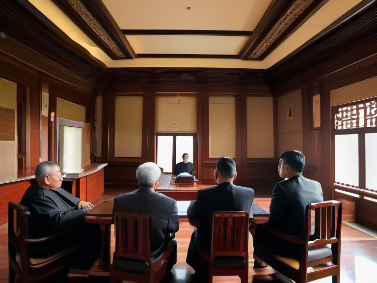 Legal illustration: Judicial Authority, Senior Judge Status, and Court Proceedings