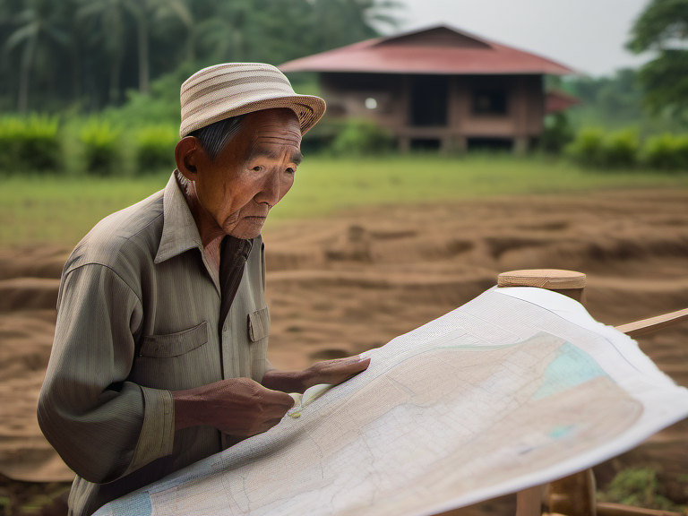 Legal illustration: Land Ownership Dispute Regarding One Rai of Property