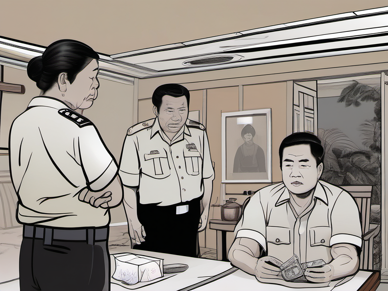Legal illustration: Police Officer Abuse of Authority and Obstruction of Justice