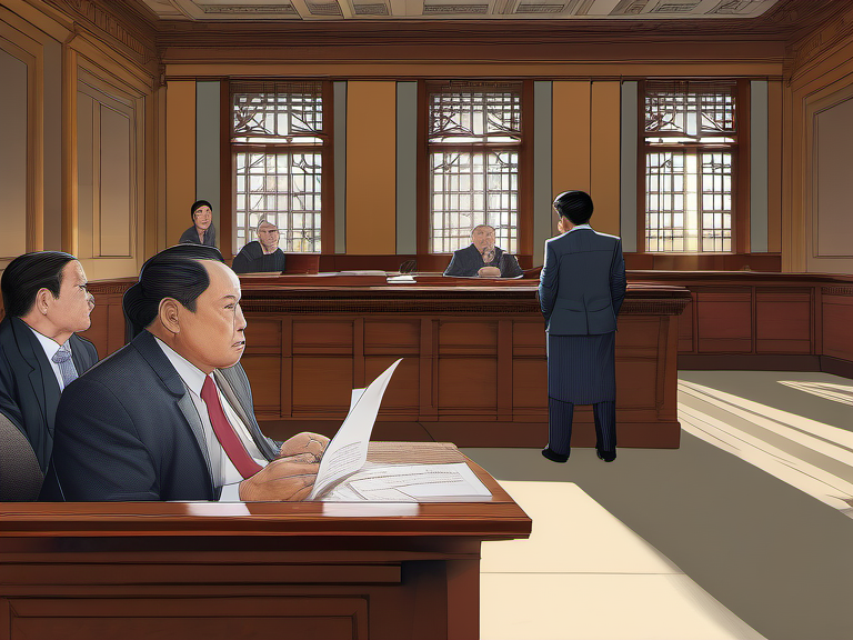 Legal illustration: Inadmissible Challenge to Evidence Presented in Court