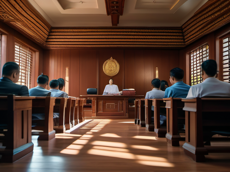 Legal illustration: Court’s Unlawful Reading of Judgment to Absent Defendant