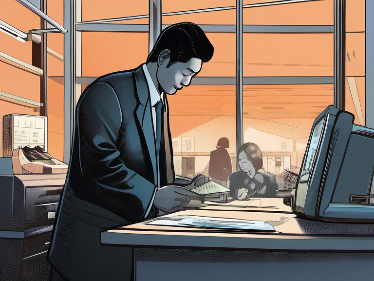 Legal illustration: Fraudulent Alteration of Bank Deposit Receipt and Theft of Funds