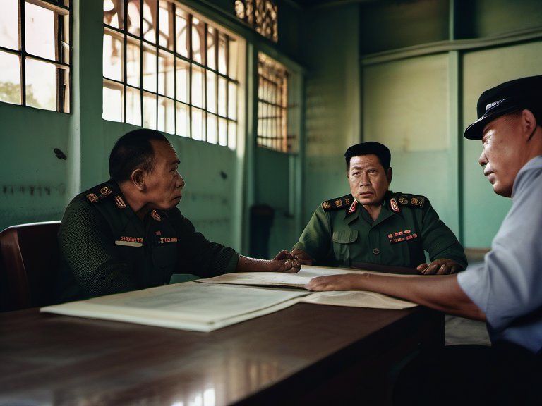 Legal illustration: Counterfeit Money Production and Subsequent Prison Escape Attempt
