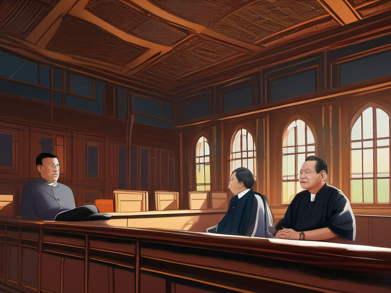 Legal illustration: Judicial Authority, Senior Judge Status, and Court Proceedings